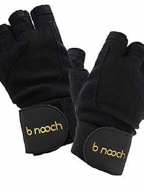 Women's Black Fingerless Training Gloves XS NEW